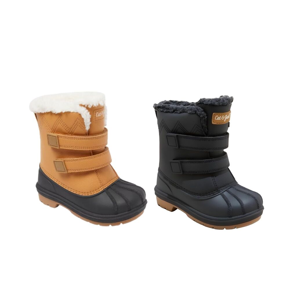 Cat & Jack Toddler Snow Boots Waterproof Denver Faux Shearling NWT